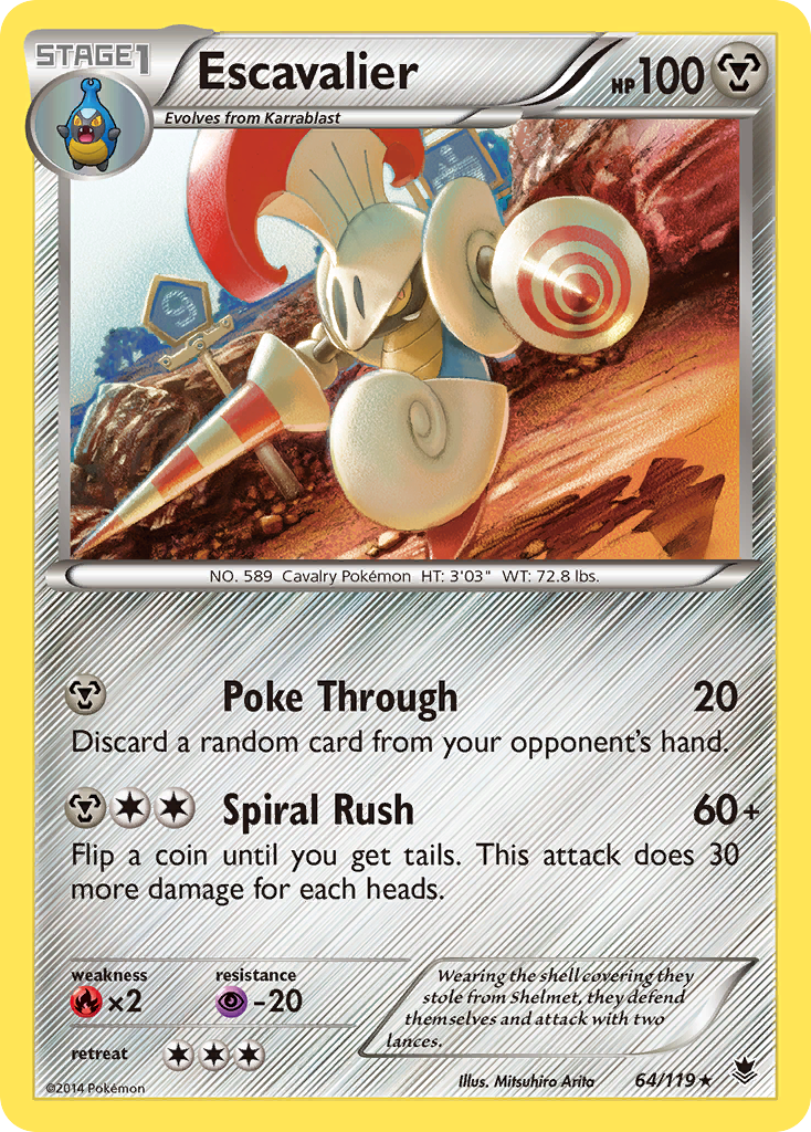 Escavalier (64/119) [XY: Phantom Forces] | Galaxy Games LLC