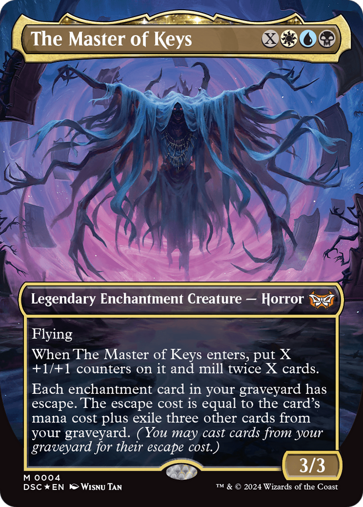 The Master of Keys (Borderless) [Duskmourn: House of Horror Commander] | Galaxy Games LLC