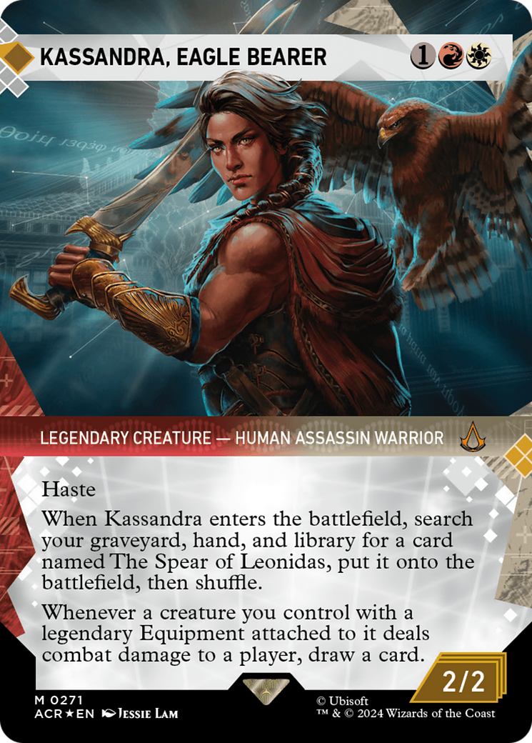 Kassandra, Eagle Bearer (Showcase) (Textured Foil) [Assassin's Creed] | Galaxy Games LLC