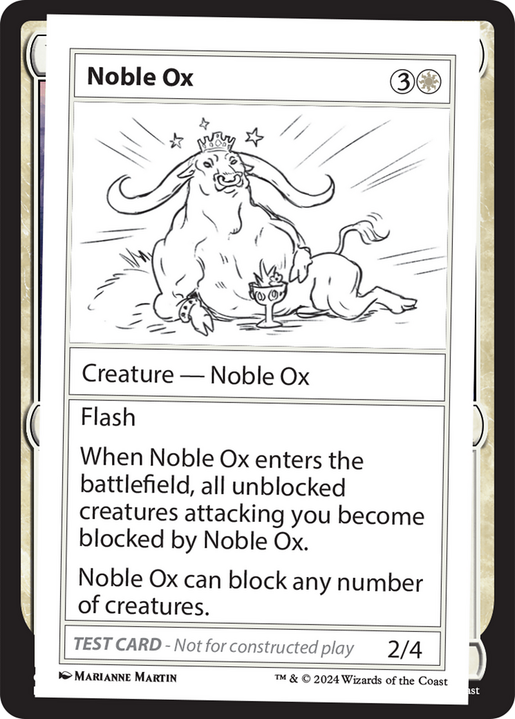 Noble Ox [Mystery Booster 2 Playtest Cards] | Galaxy Games LLC