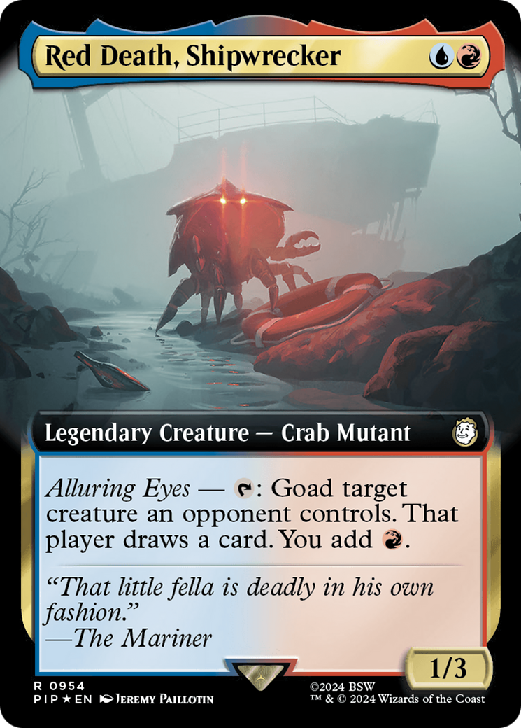 Red Death, Shipwrecker (Extended Art) (Surge Foil) [Fallout] | Galaxy Games LLC