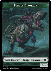 Fungus Dinosaur // Gnome Soldier Double-Sided Token [The Lost Caverns of Ixalan Tokens] | Galaxy Games LLC