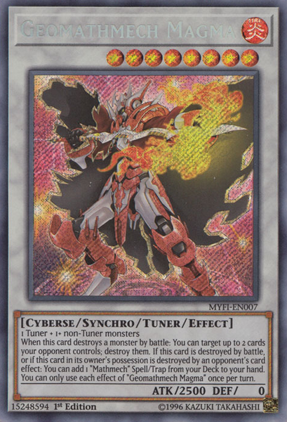 Geomathmech Magma [MYFI-EN007] Secret Rare – Galaxy Games LLC