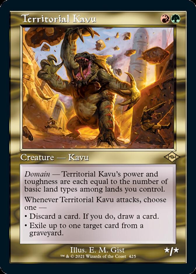 Territorial Kavu (Retro Foil Etched) [Modern Horizons 2] | Galaxy Games LLC