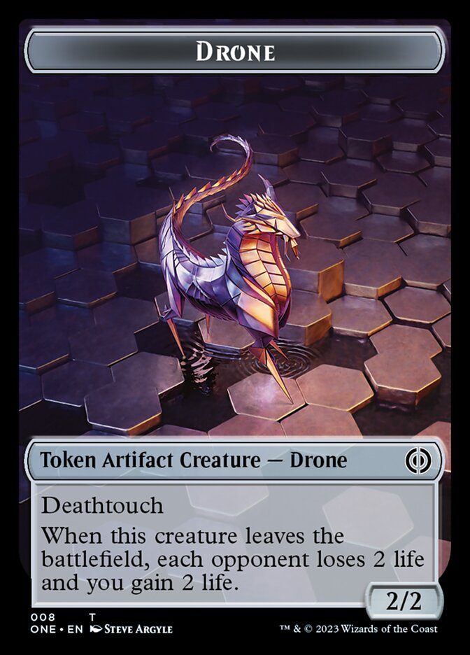 Drone Token [Phyrexia: All Will Be One Tokens] | Galaxy Games LLC