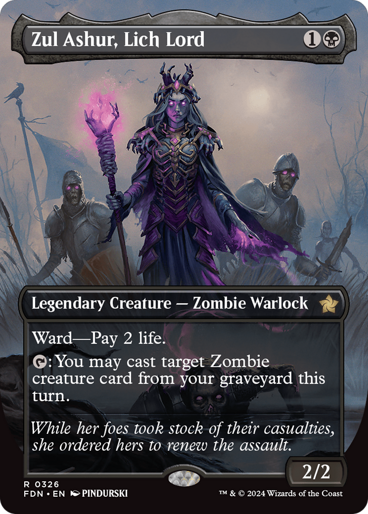 Zul Ashur, Lich Lord (Borderless) [Foundations] | Galaxy Games LLC