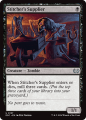 Stitcher's Supplier [Duskmourn: House of Horror Commander] | Galaxy Games LLC