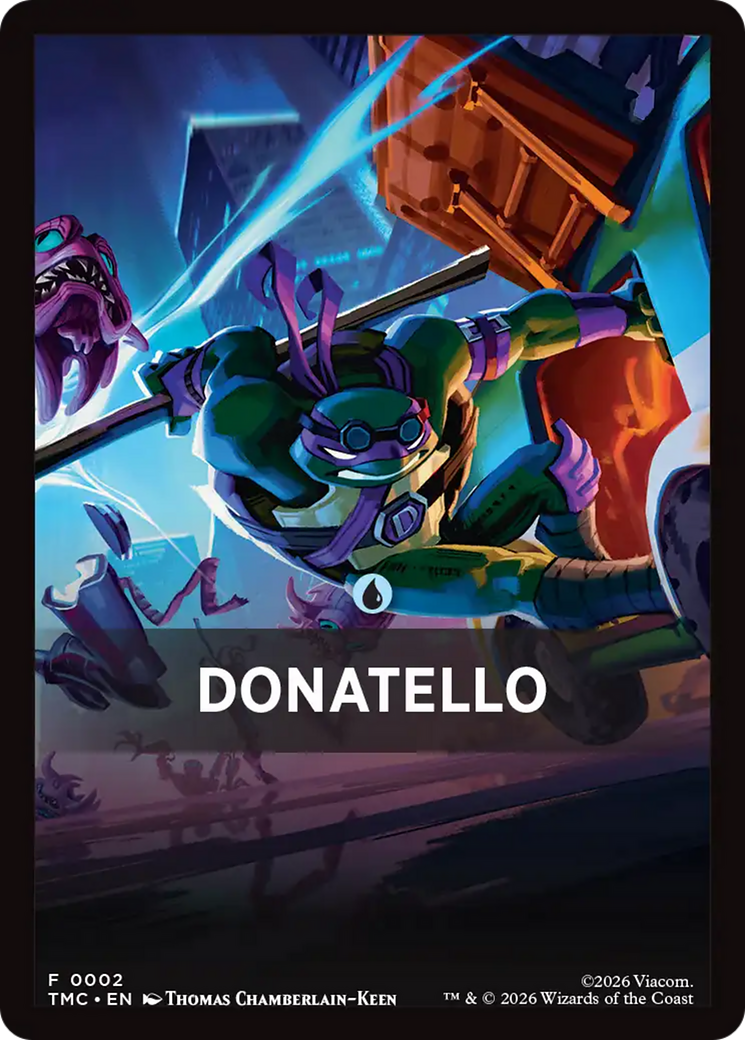 Donatello Theme Card [Teenage Mutant Ninja Turtles Commander Tokens] | Galaxy Games LLC