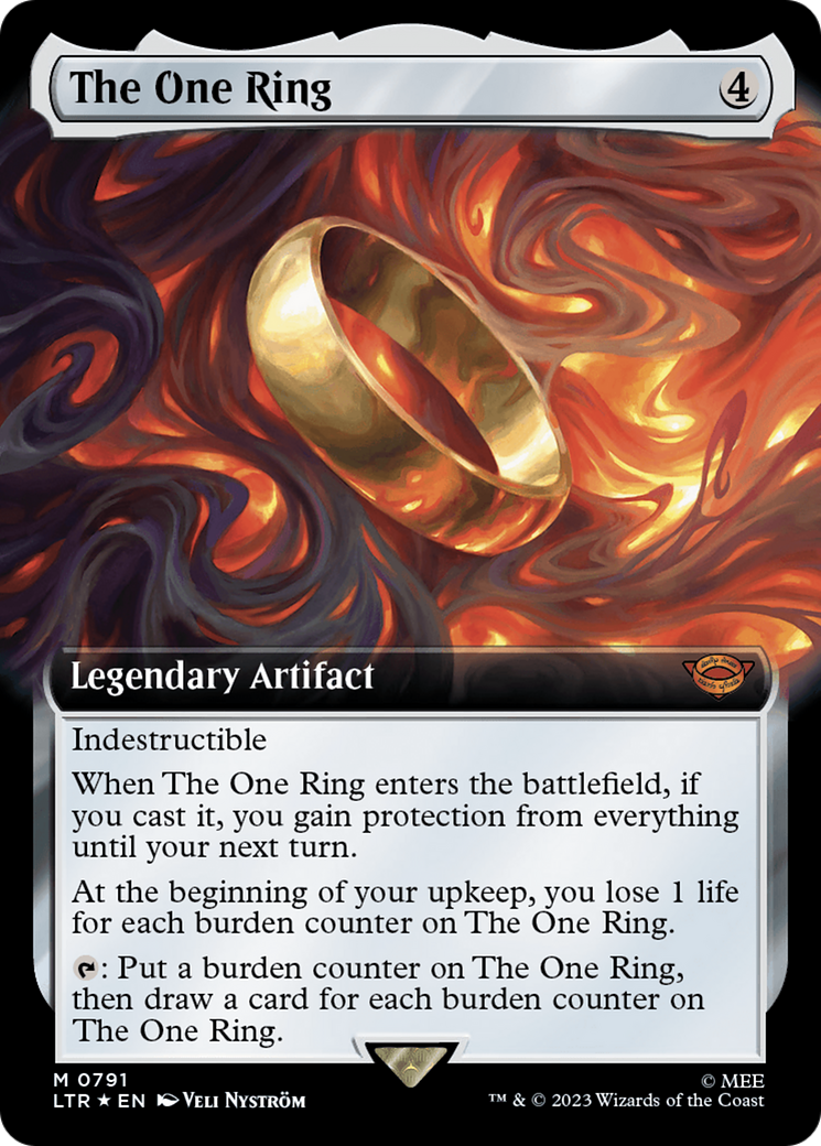 The One Ring (Extended Art) (Surge Foil) [The Lord of the Rings: Tales of Middle-Earth] | Galaxy Games LLC