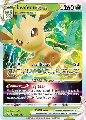 Leafeon VSTAR (SWSH195) [Sword & Shield: Black Star Promos] | Galaxy Games LLC