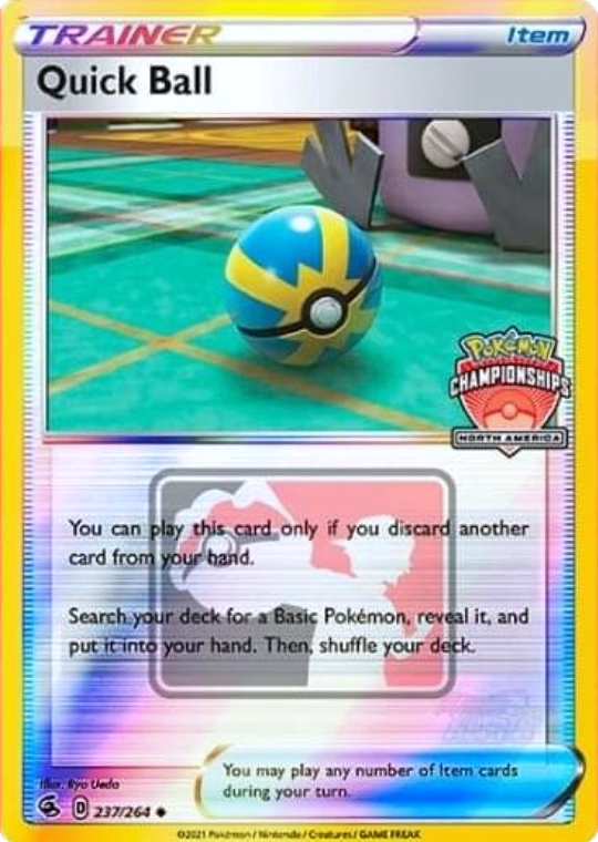 Quick Ball (237/264) (North America Championships Promo) [Sword & Shield: Fusion Strike] | Galaxy Games LLC