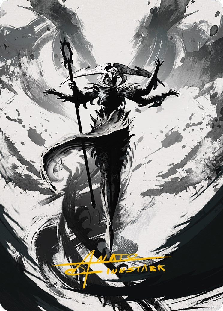 Atraxa, Grand Unifier 2 Art Card (Gold-Stamped Signature) [Phyrexia: All Will Be One Art Series] | Galaxy Games LLC