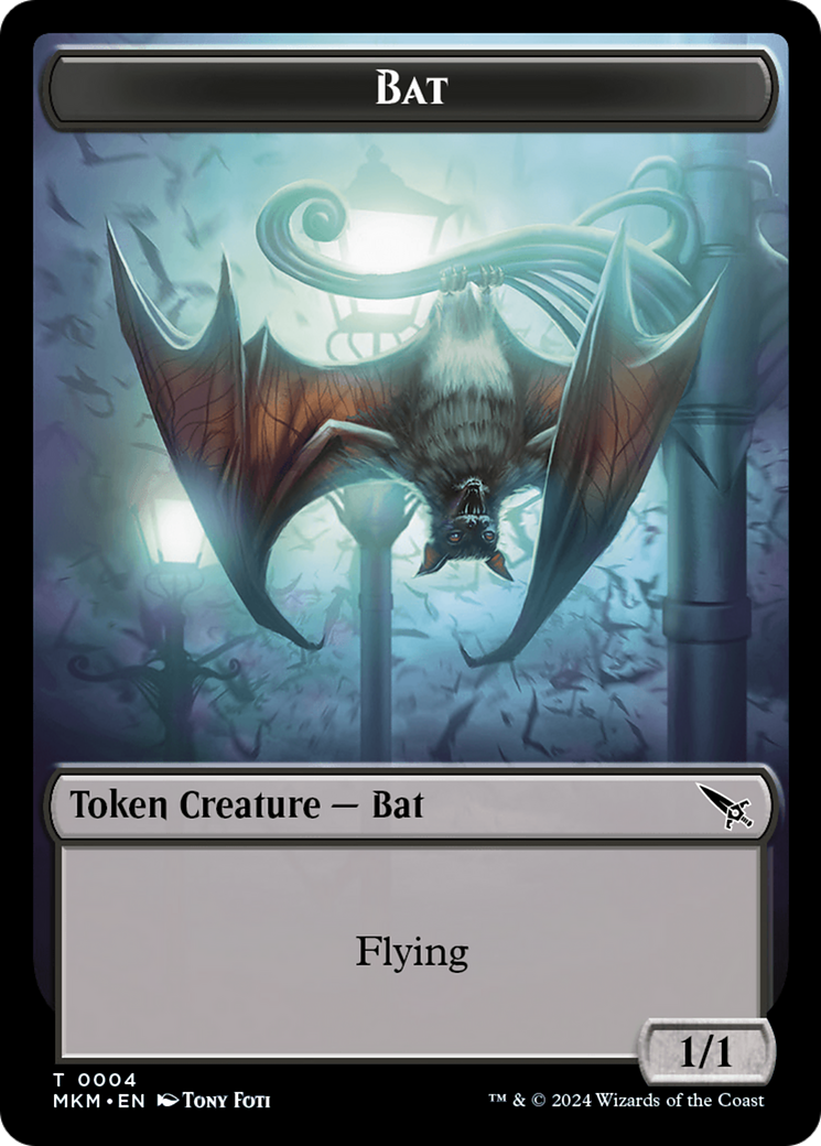 Thopter (0020) // Bat Double-Sided Token [Murders at Karlov Manor Tokens] | Galaxy Games LLC