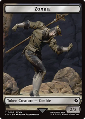 Moogle // Zombie Double-Sided Token [FINAL FANTASY Commander Tokens] | Galaxy Games LLC