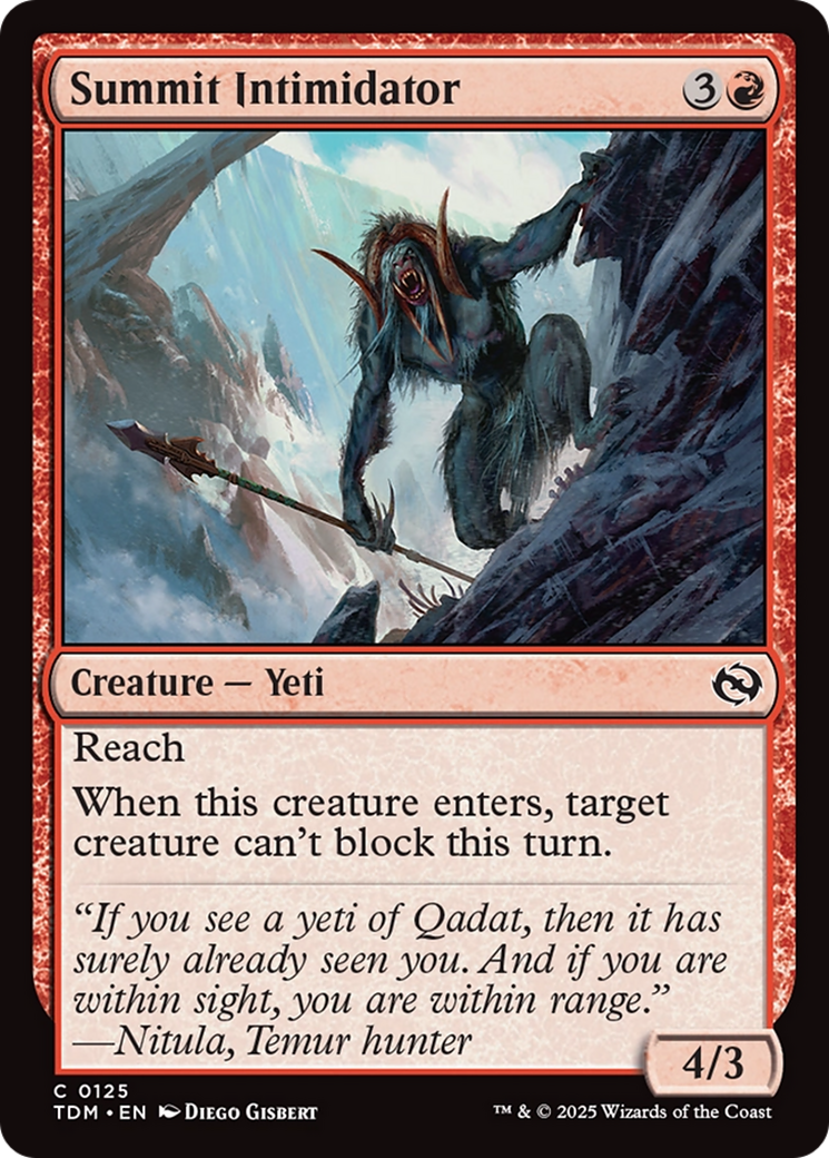 Summit Intimidator [Tarkir: Dragonstorm] | Galaxy Games LLC