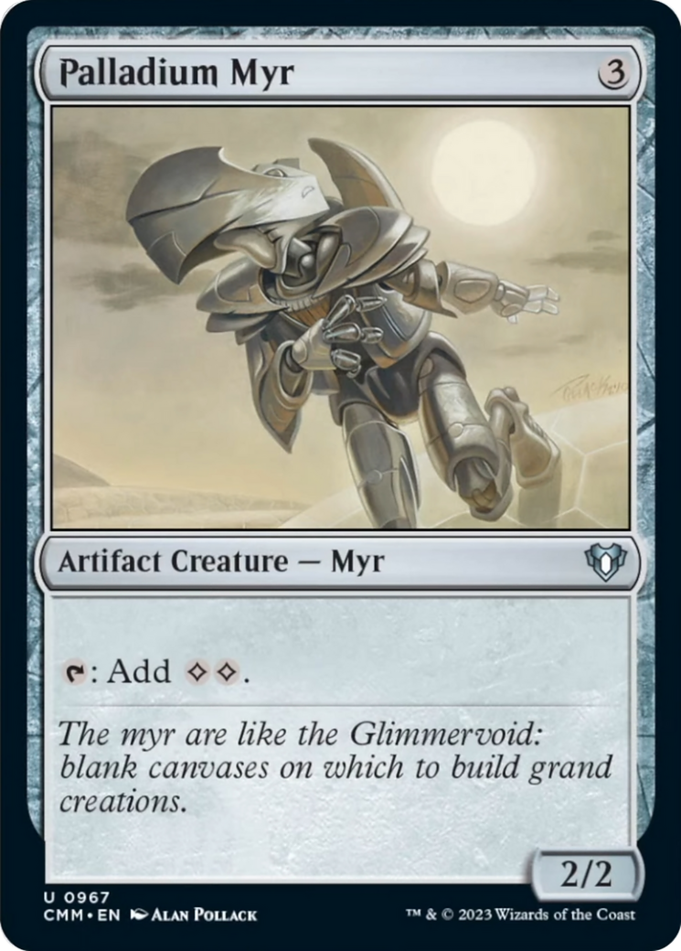 Palladium Myr [Commander Masters] | Galaxy Games LLC