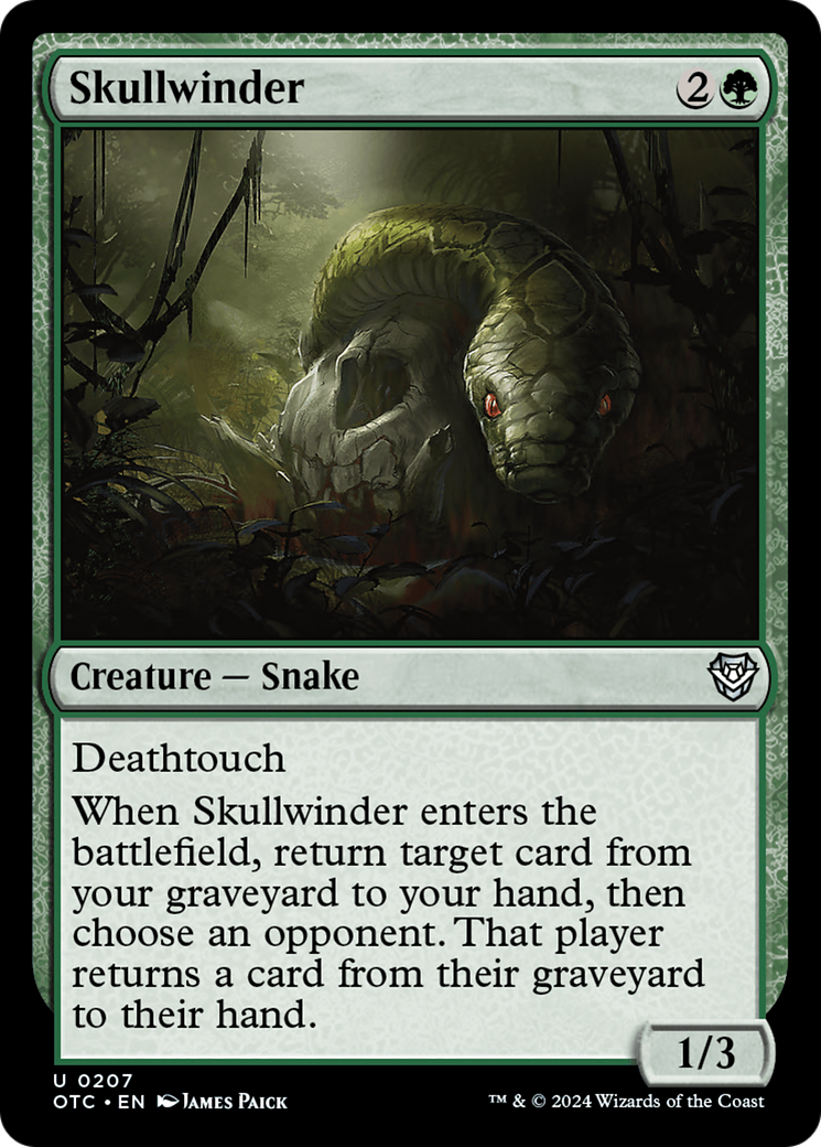 Skullwinder [Outlaws of Thunder Junction Commander] | Galaxy Games LLC