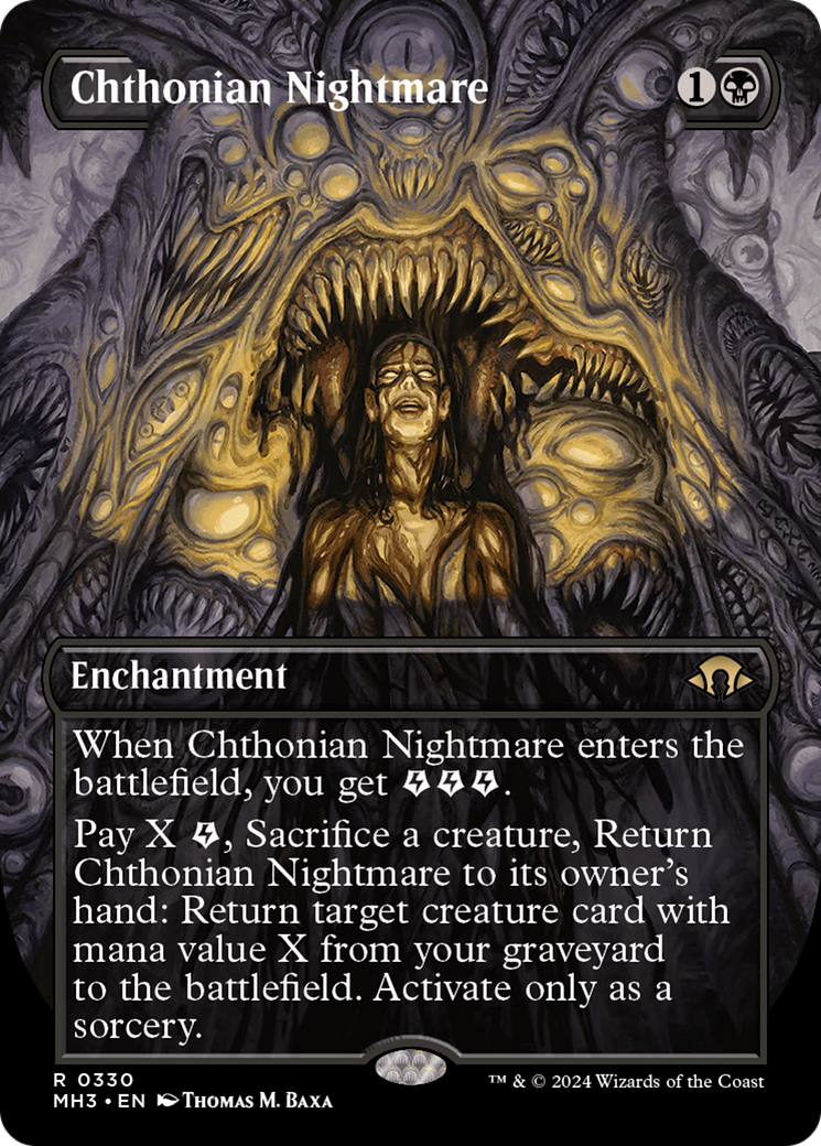 Chthonian Nightmare (Borderless) [Modern Horizons 3] | Galaxy Games LLC