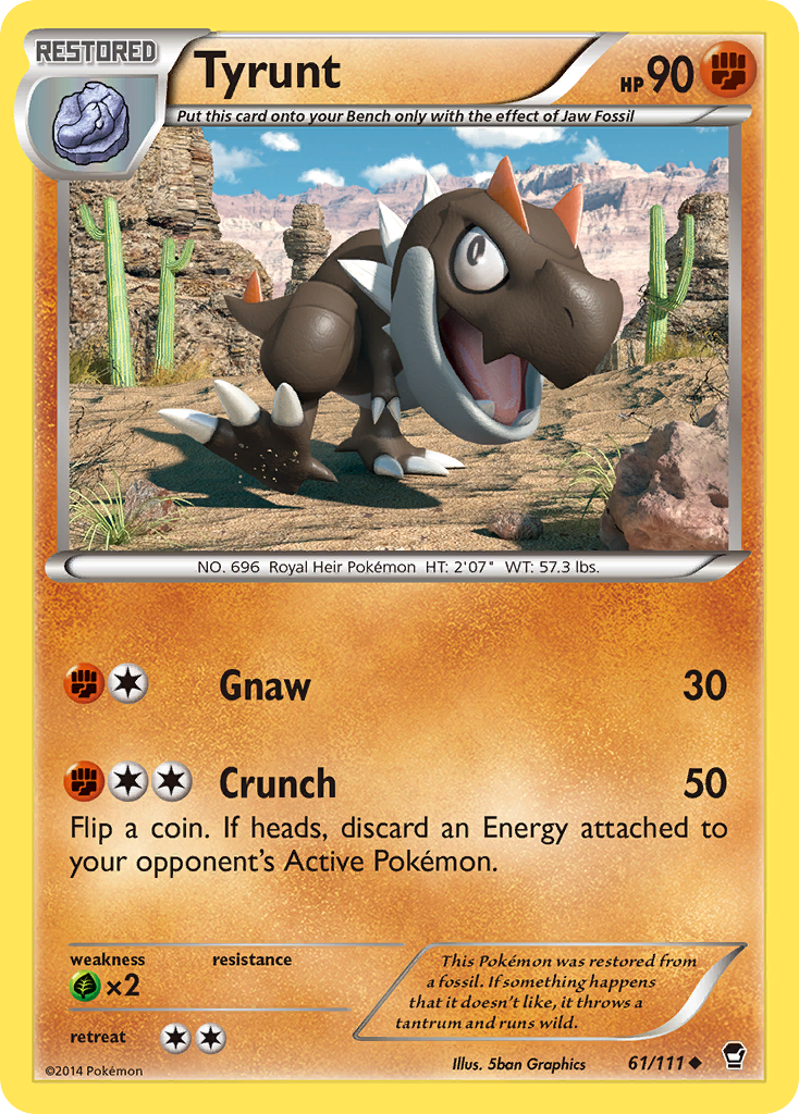 Tyrunt (61/111) [XY: Furious Fists] | Galaxy Games LLC