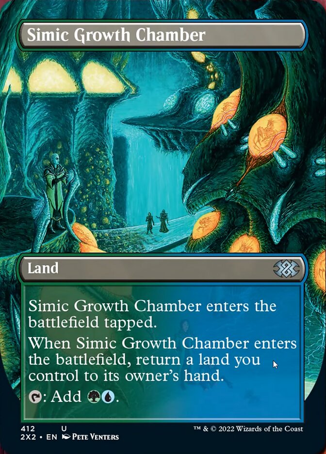 Simic Growth Chamber (Borderless Alternate Art) [Double Masters 2022] | Galaxy Games LLC