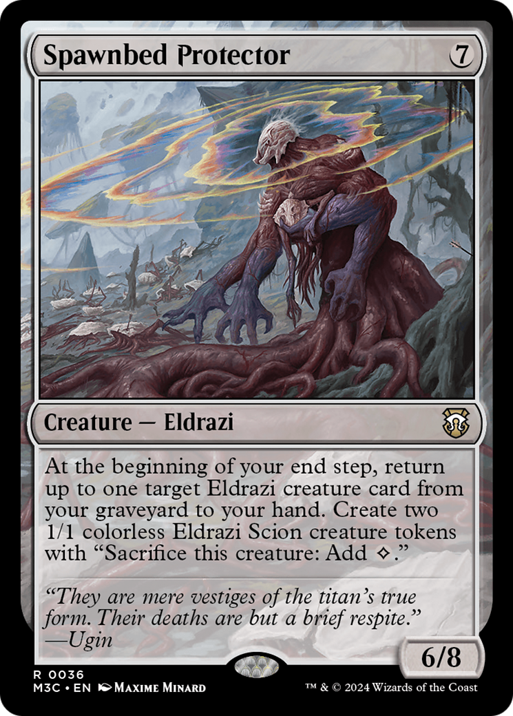 Spawnbed Protector (Ripple Foil) [Modern Horizons 3 Commander] | Galaxy Games LLC