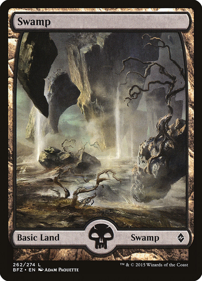 Swamp (262) (Full Art) [Battle for Zendikar] | Galaxy Games LLC