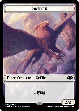 Zombie // Griffin Double-Sided Token [Dominaria Remastered Tokens] | Galaxy Games LLC