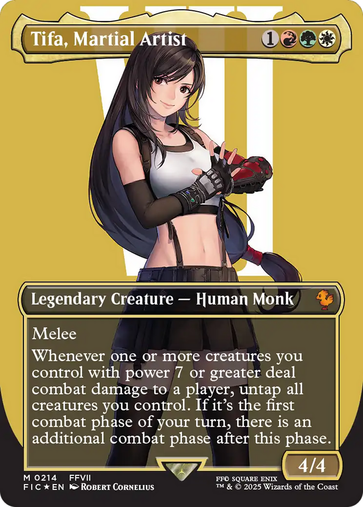 Tifa, Martial Artist (Borderless) (Surge Foil) [FINAL FANTASY Commander] | Galaxy Games LLC