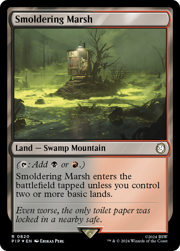 Smoldering Marsh (Surge Foil) [Fallout] | Galaxy Games LLC