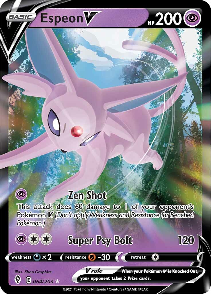 Espeon V (064/203) [Sword & Shield: Evolving Skies] | Galaxy Games LLC