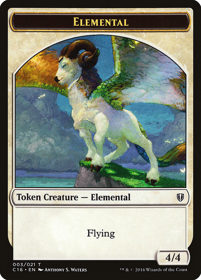 Elemental // Soldier Double-Sided Token [Commander 2016 Tokens] | Galaxy Games LLC