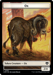 Phyrexian Golem // Ox Double-Sided Token [Commander Masters Tokens] | Galaxy Games LLC