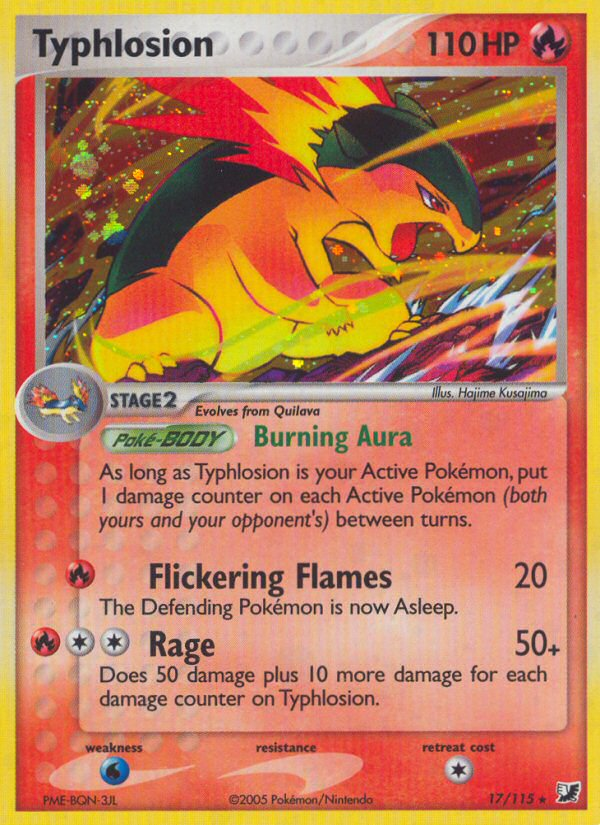 Typhlosion (17/115) [EX: Unseen Forces] | Galaxy Games LLC