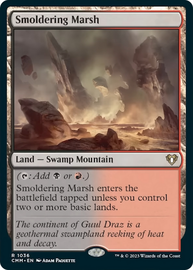 Smoldering Marsh [Commander Masters] | Galaxy Games LLC