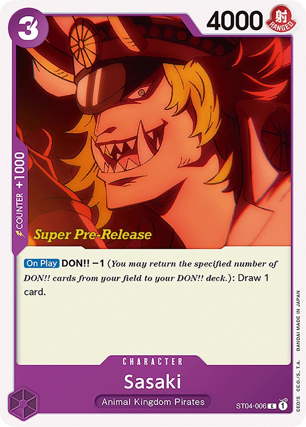 Sasaki [Super Pre-Release Starter Deck: Animal Kingdom Pirates] | Galaxy Games LLC
