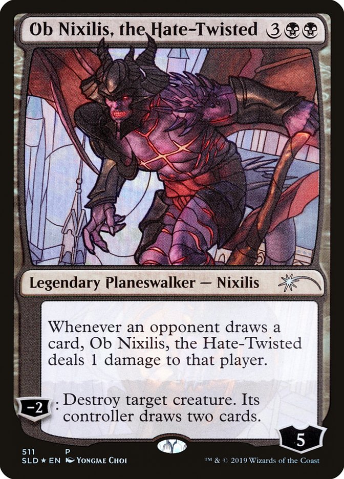 Ob Nixilis, the Hate-Twisted (Stained Glass) [Secret Lair Drop Promos] | Galaxy Games LLC