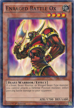 Enraged Battle Ox [BP03-EN011] Shatterfoil Rare | Galaxy Games LLC