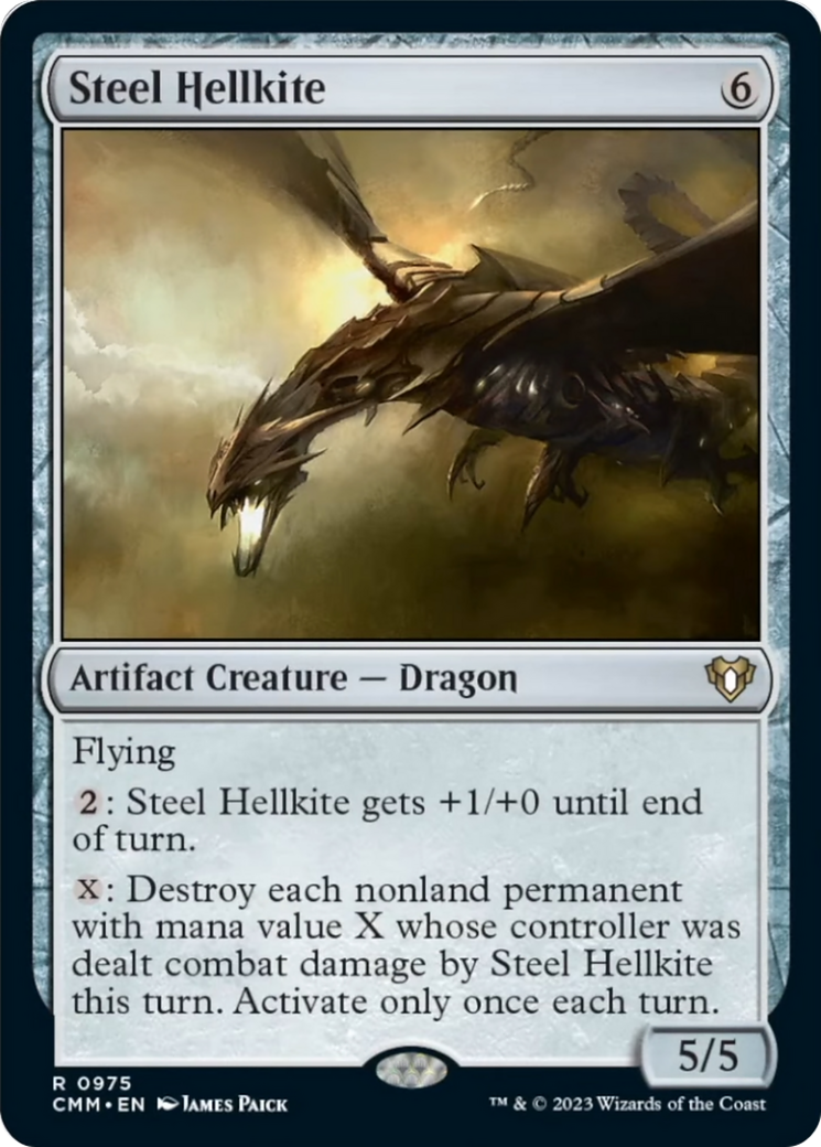 Steel Hellkite [Commander Masters] | Galaxy Games LLC