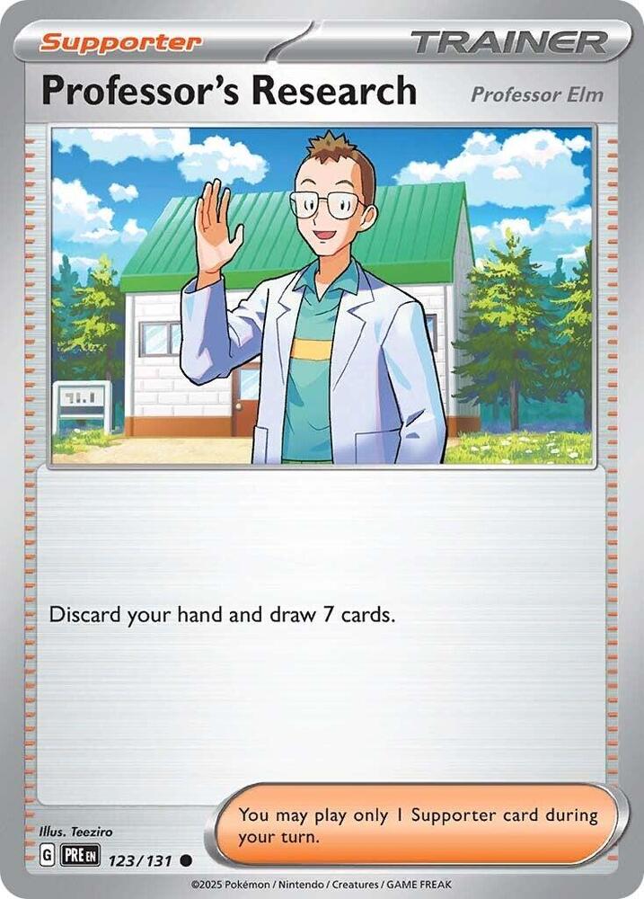 Professor's Research (123/131) [Professor Elm] [Scarlet & Violet: Prismatic Evolutions] | Galaxy Games LLC