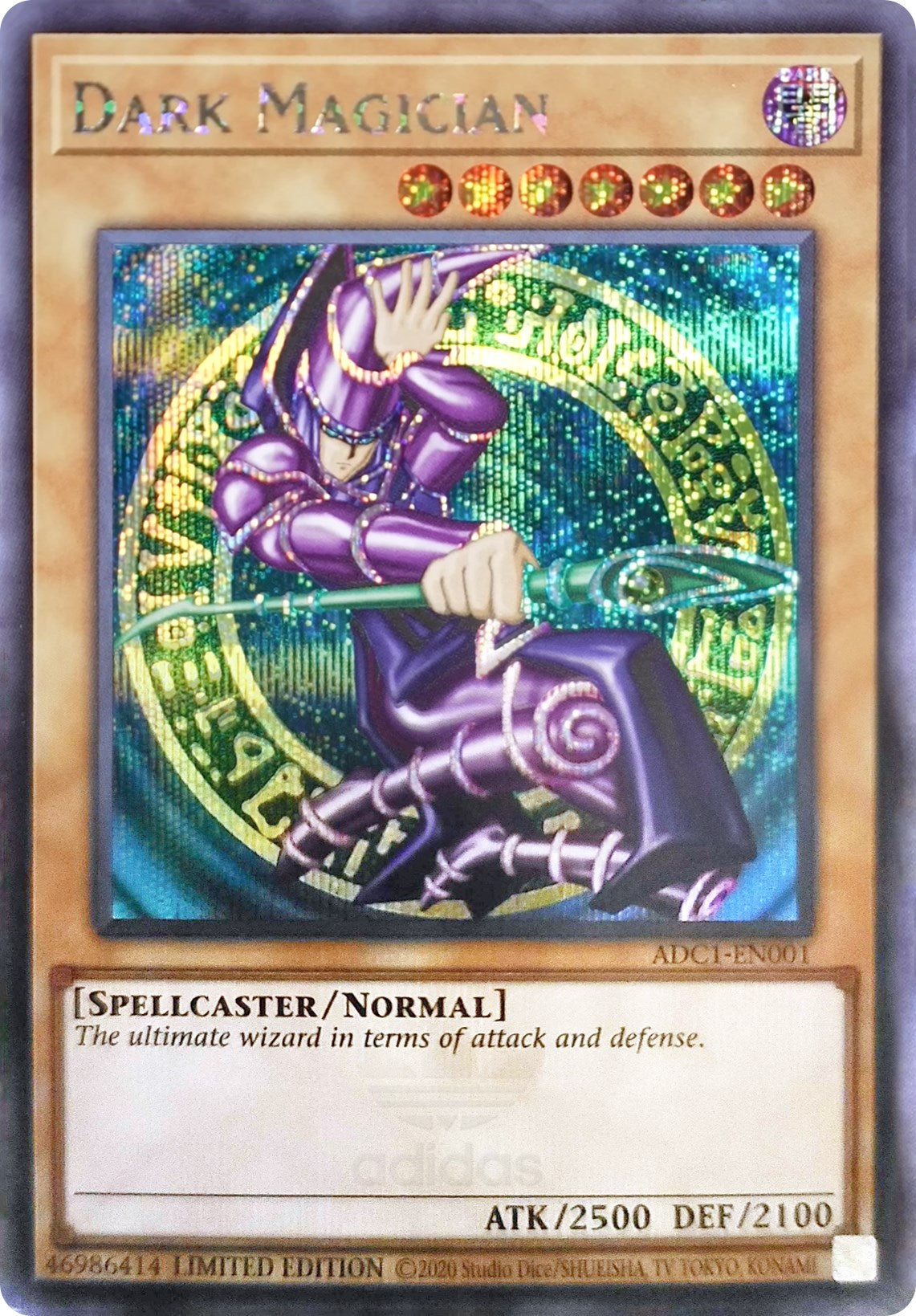 Dark Magician (Adidas Exclusive) [ADC1-EN001] Prismatic Secret Rare | Galaxy Games LLC