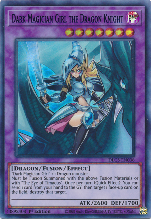 Dark Magician Girl the Dragon Knight (Green) [DLCS-EN006] Ultra Rare | Galaxy Games LLC