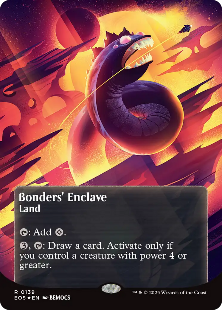 Bonders' Enclave (0136) (Borderless) (Galaxy Foil) [Edge of Eternities: Stellar Sights] | Galaxy Games LLC