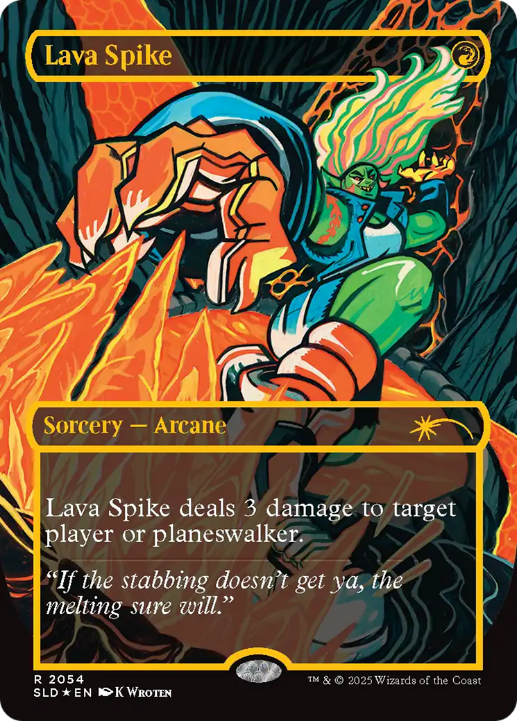 Lava Spike (2054) (Raised Foil) [Secret Lair Drop Series] | Galaxy Games LLC