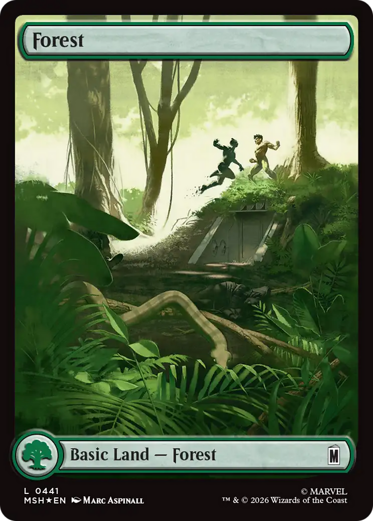 Forest (0441) (Surge Foil) [Marvel Super Heroes] | Galaxy Games LLC