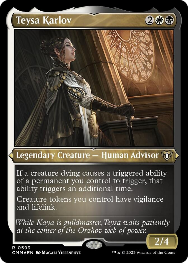 Teysa Karlov (Foil Etched) [Commander Masters] | Galaxy Games LLC