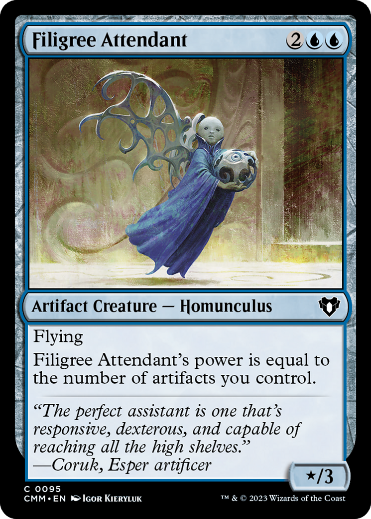 Filigree Attendant [Commander Masters] | Galaxy Games LLC