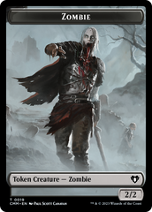 Zombie (0019) // Kor Soldier Double-Sided Token [Commander Masters Tokens] | Galaxy Games LLC