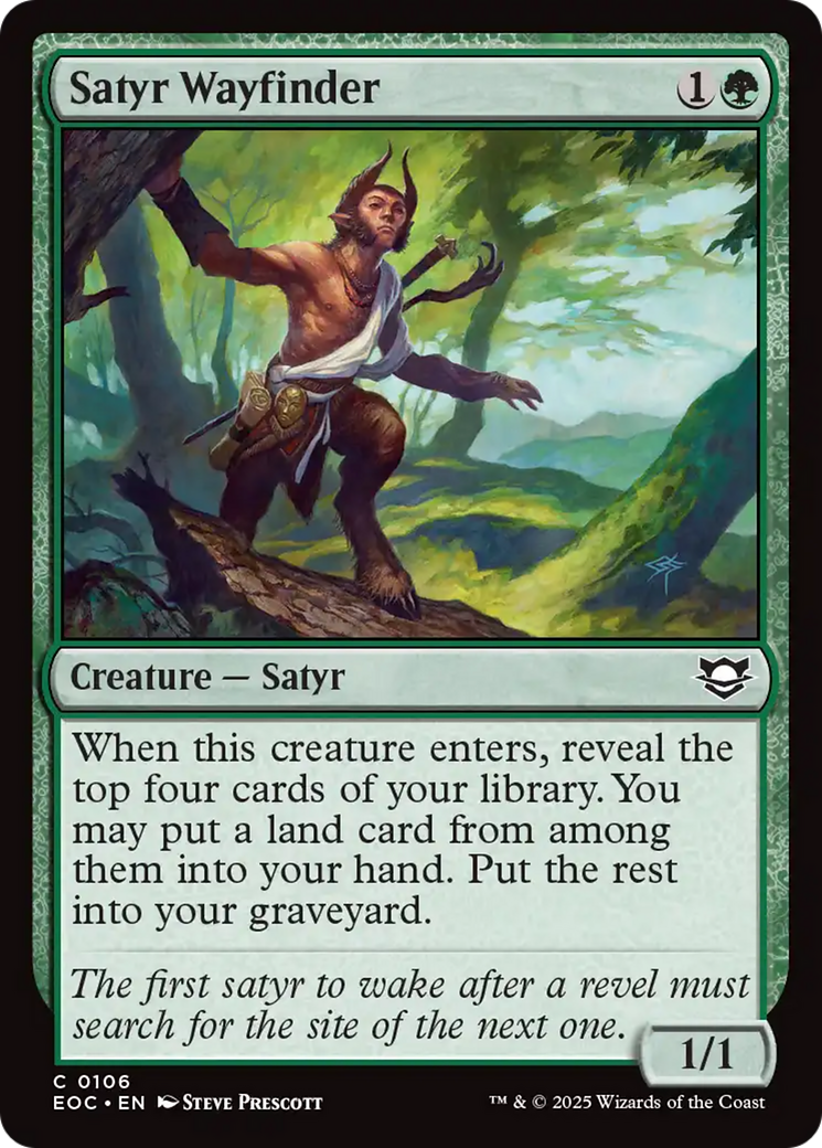 Satyr Wayfinder [Edge of Eternities Commander] | Galaxy Games LLC