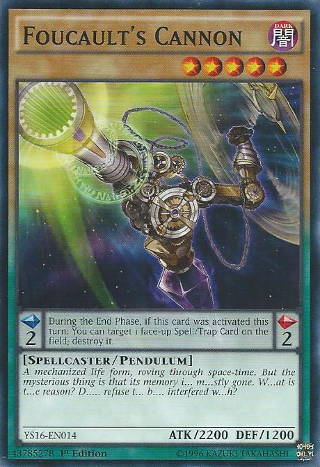 Foucault's Cannon [YS16-EN014] Common | Galaxy Games LLC