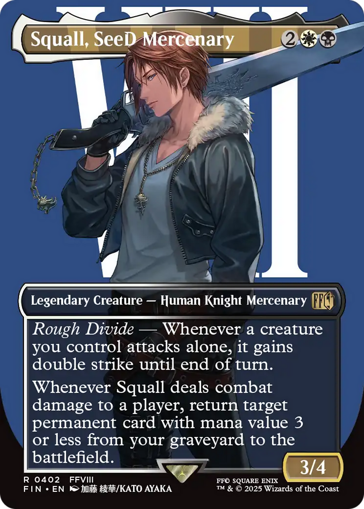 Squall, SeeD Mercenary (Borderless) [FINAL FANTASY] | Galaxy Games LLC